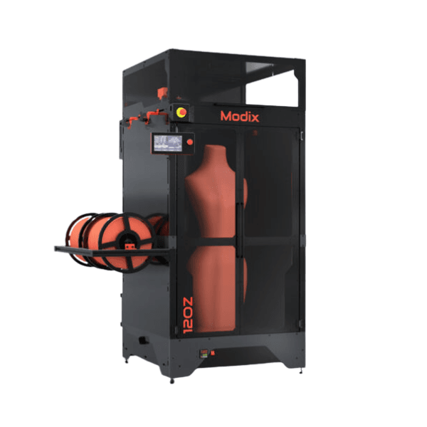 Modix 120Z visoki 3D printer za vertikalni ispis velikih objekata Modix 120Z 3D printer s filamentima i visokim modelom unutar komore
