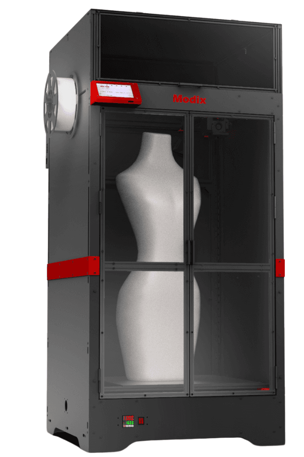 Modix BIG-Meter – 3D printer za izradu objekata u stvarnoj veličini Modix 3D printer s prikazom ženskog torza u punoj veličini unutar komore