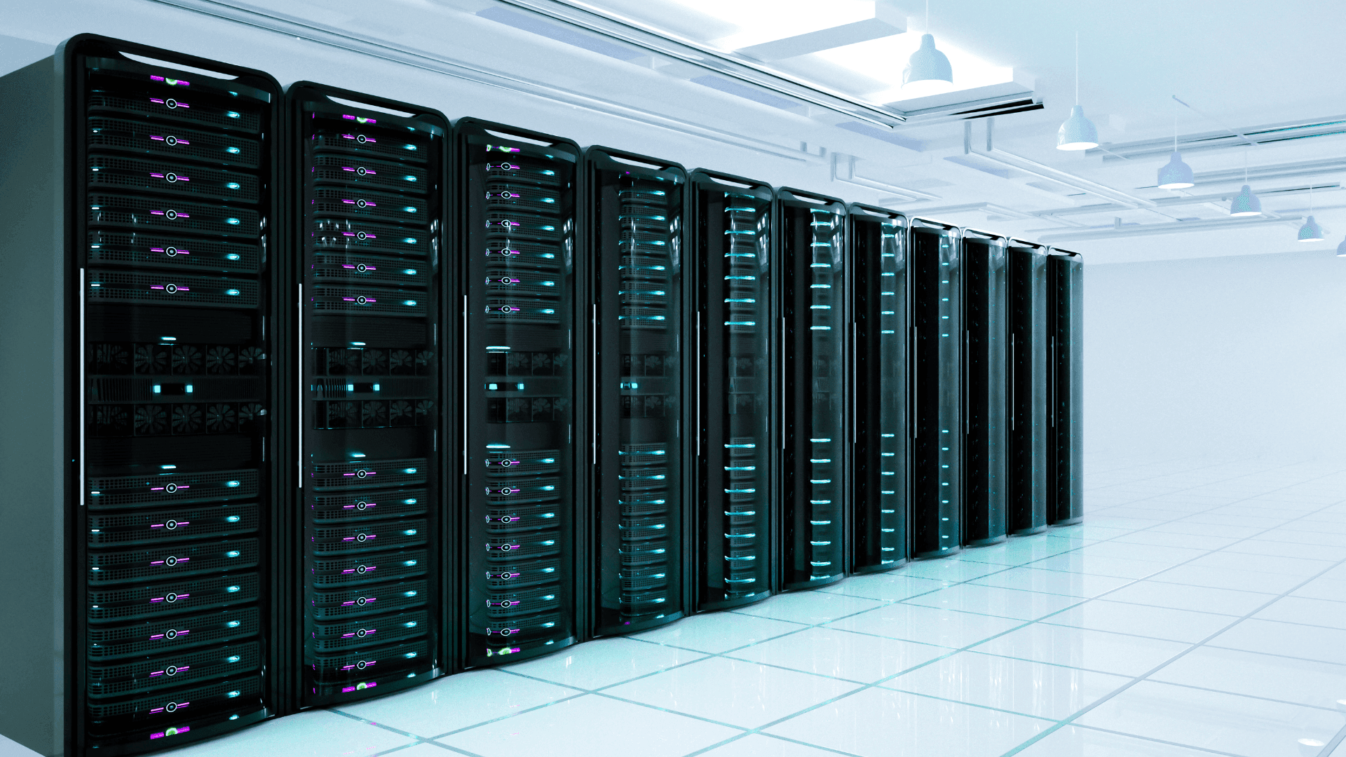 Serveri i mreže – prikaz profesionalne IT infrastrukture Prikaz serverske opreme u sobi s mrežnom infrastrukturom