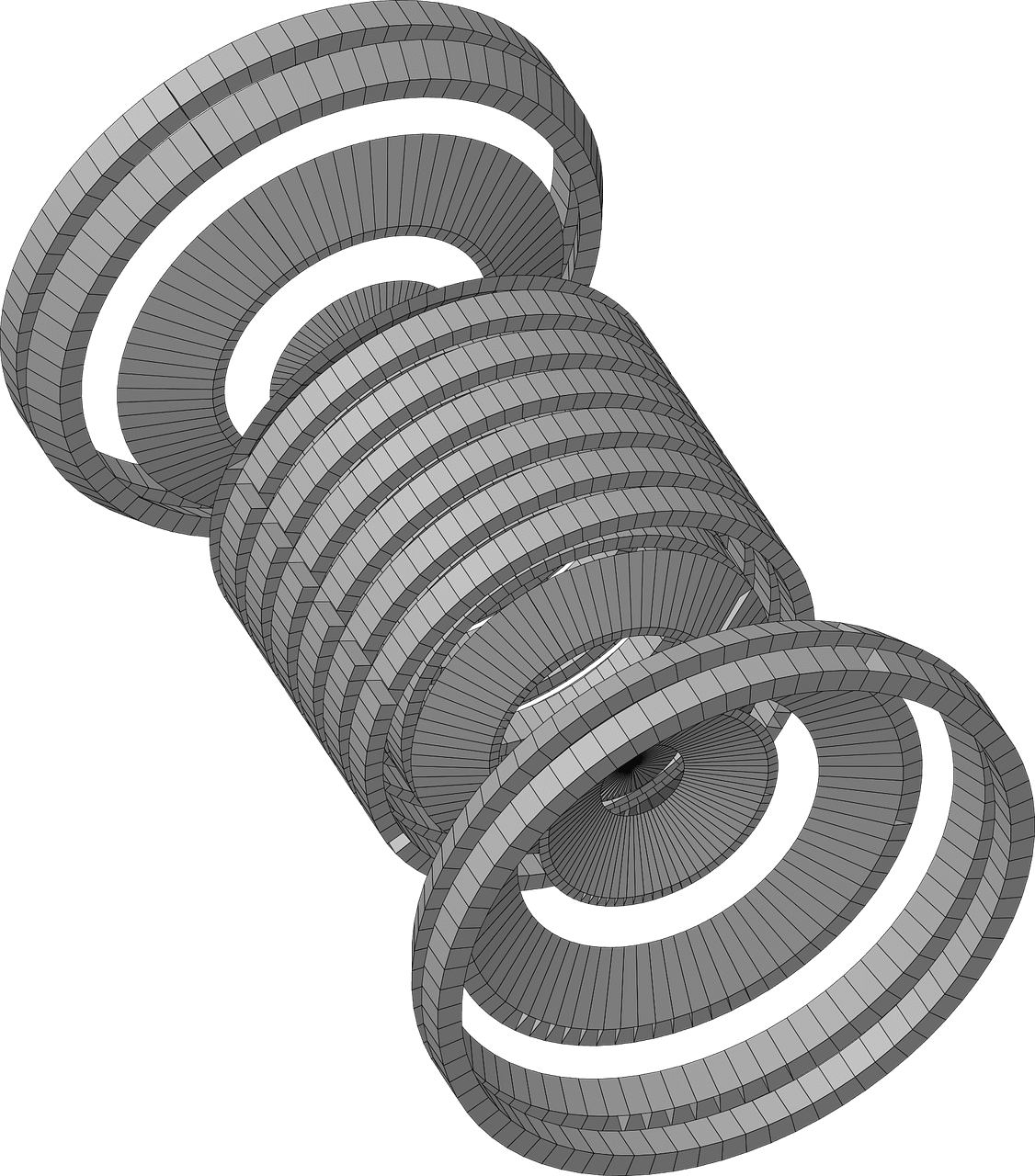 CAD obrada tijekom 3D modeliranja Tehnički prikaz CAD sučelja tijekom izrade 3D modela